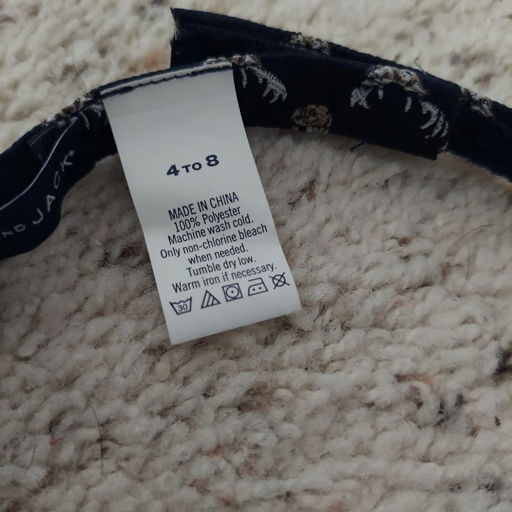 Janie and Jack Navy blue BOW TIE REINDEER deer boy 4 to 8